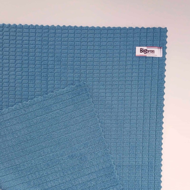 torchon microfibre bleu