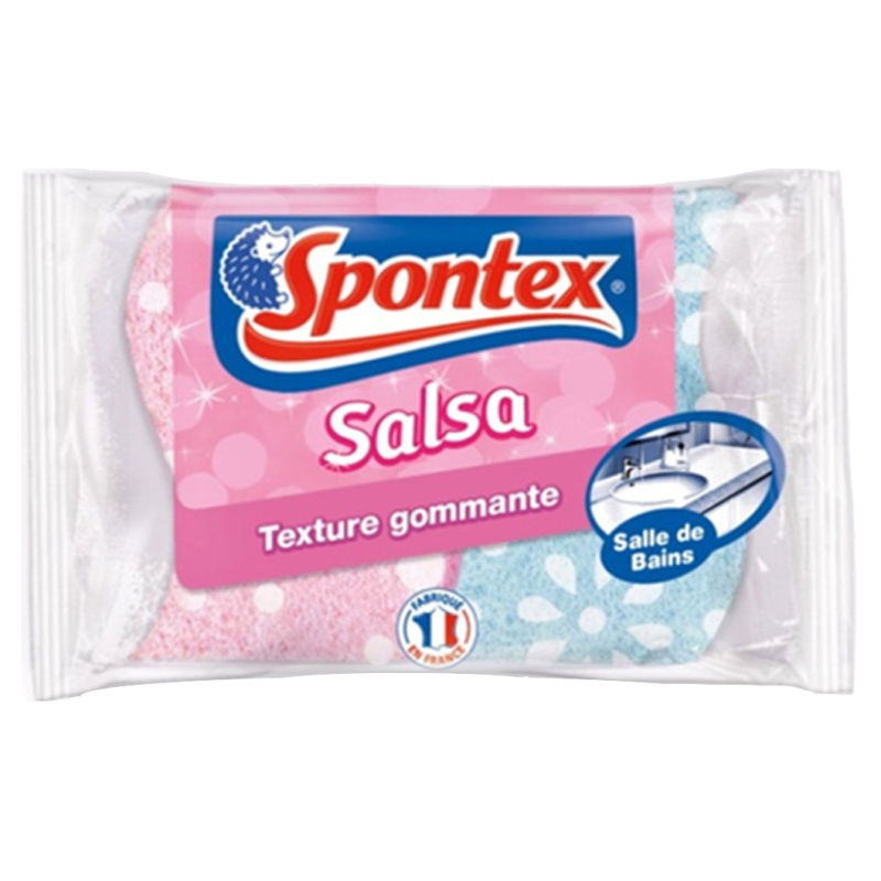SPONTEX Eponges anti-calcaire spéciale salle de bain 2 éponges pas cher 