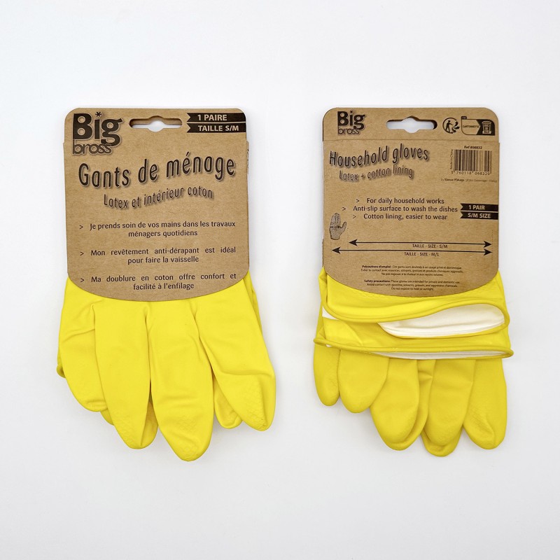 Lot de 12 paires de gants de travail taille 10 gants latex dBi