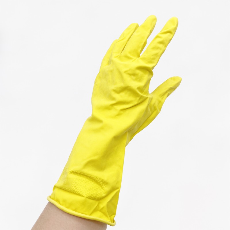 Gant de ménage latex jaune - taille XL - Paquet de 12 paires - Cleanplanet